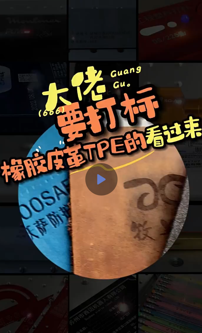 橡胶皮革材质激光打标案例